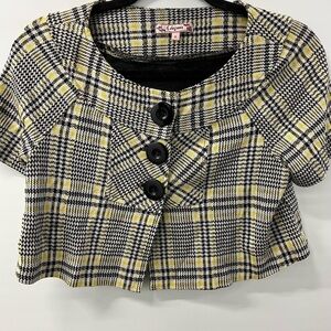 Bumblebee Plaid Button Down 🐝